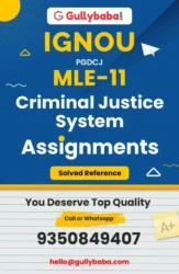 MLE 11 IGNOU Solved Assignment