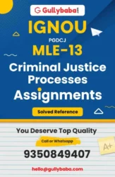 MLE 13 IGNOU Solved Assignment