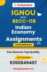 BECC-118 : Indian Economy