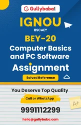 BEY-20: Computer Basics and PC Software