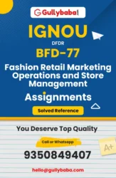 BFD-77 : Fashion Retail Marketing, Operations and Store Management