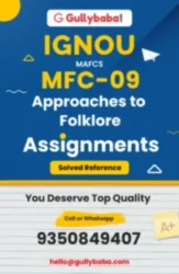 MFC-09 IGNOU Solved Assignments