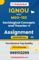 MSO-102 : Sociological Concepts and Theories-II